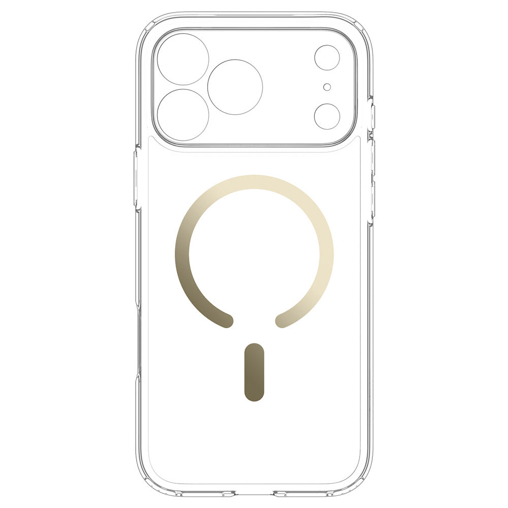 Coque MagSafe pour Apple iPhone 18 Pro Max / 17 Pro Max, Spigen, Ultra Hybrid, Or Transparent ACS12120
