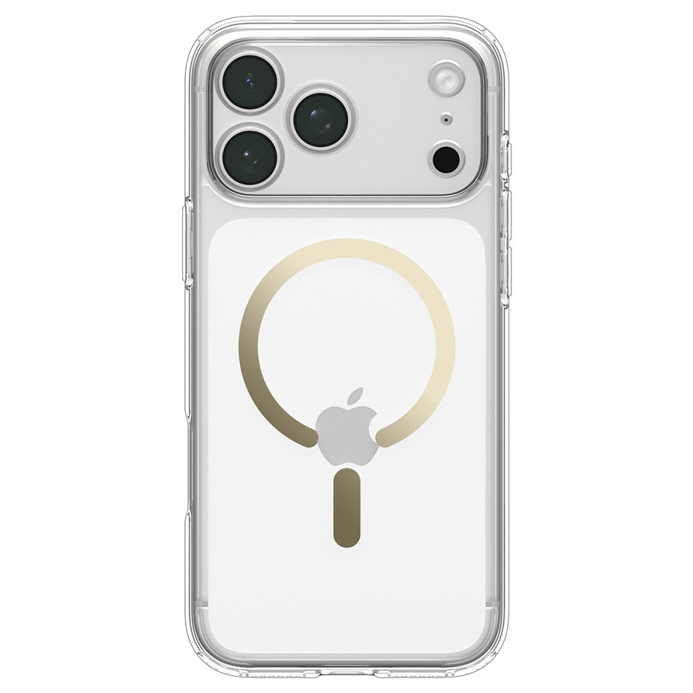 Coque MagSafe pour Apple iPhone 18 Pro Max / 17 Pro Max, Spigen, Ultra Hybrid, Or Transparent ACS12120