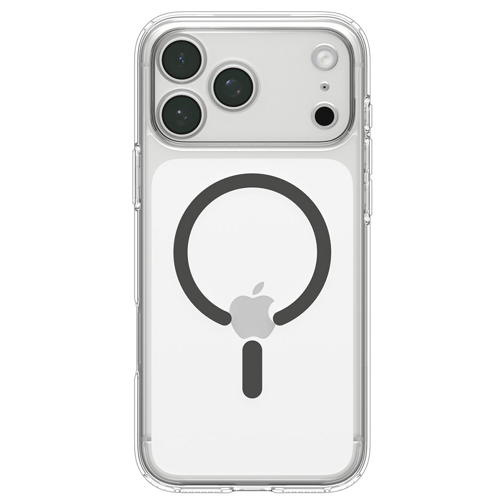 Coque MagSafe pour Apple iPhone 18 Pro Max / 17 Pro Max, Spigen, Ultra Hybrid, Gris Transparent ACS12119