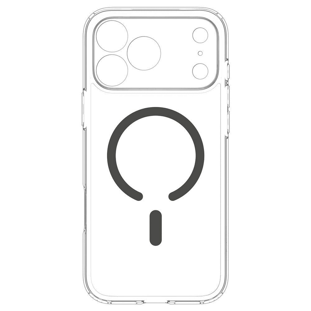 Coque MagSafe pour Apple iPhone 18 Pro Max / 17 Pro Max, Spigen, Ultra Hybrid, Gris Transparent ACS12119