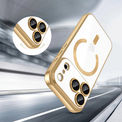 Coque MagSafe pour Apple iPhone 18 Pro Max / 17 Pro Max, Techsuit, Luxury Crystal, Noire