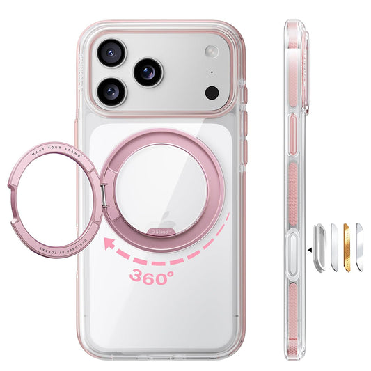 MagSafe-Hülle für Apple iPhone 18 Pro Max / 17 Pro Max, Torras, Ostand O3 Light, Rosa