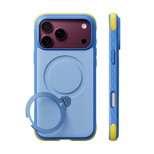 MagSafe-hoes voor Apple iPhone 18 Pro Max / 17 Pro Max, Torras, Ostand Q3 Rugged, Blauw