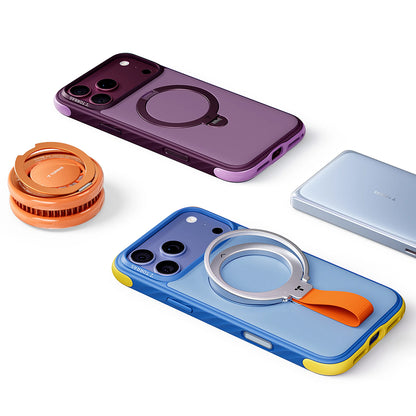 MagSafe-hoes voor Apple iPhone 18 Pro Max / 17 Pro Max, Torras, Ostand Q3 Rugged, Zwart