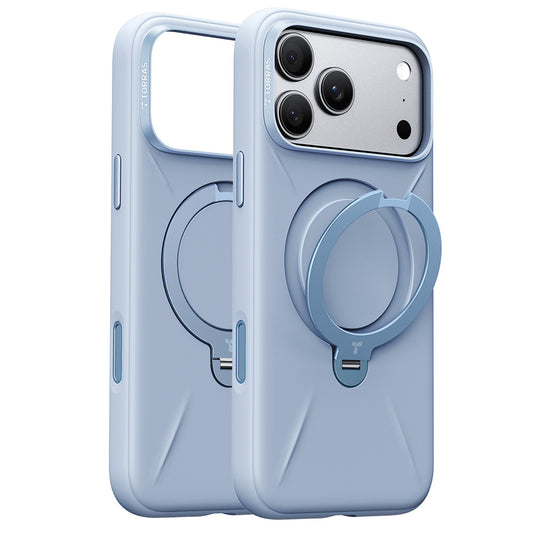 MagSafe-hoes voor Apple iPhone 18 Pro Max / 17 Pro Max, Torras, QPRO Silicone, Blauw