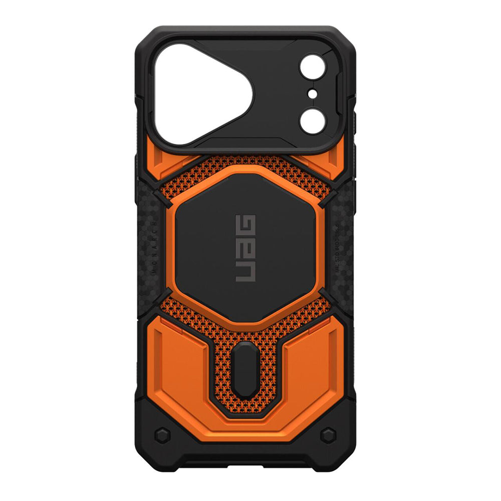 Coque MagSafe pour Apple iPhone 18 Pro Max / 17 Pro Max, Urban Armor Gear, Monarch Pro Kevlar, Orange