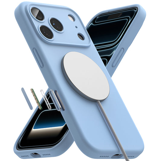 MagSafe Case for Apple iPhone 18 Pro Max, Ringke, Silicone, Blue