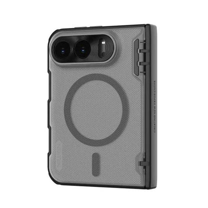 MagSafe-hoesje voor Apple iPhone Duo, Nillkin, Super Frosted Shield, zwart transparant satijnmat