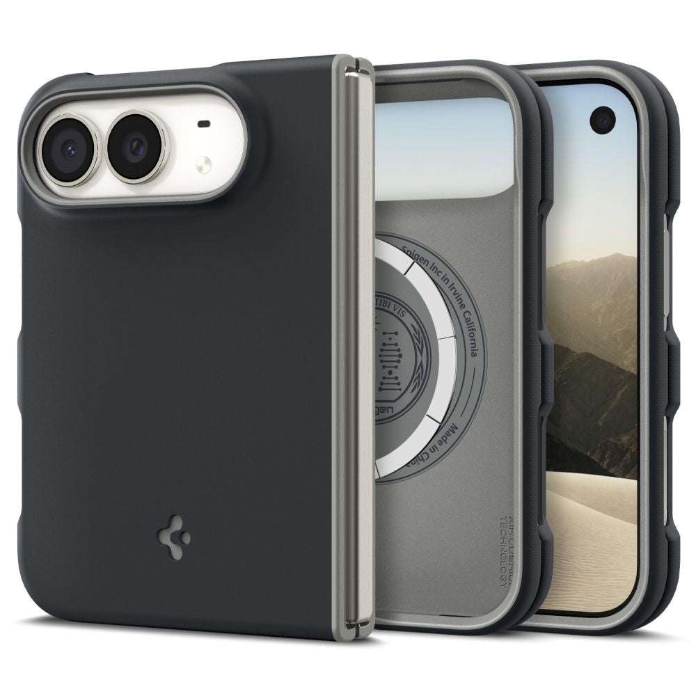 Coque MagSafe pour Apple iPhone Duo, Spigen, Nano Pop, noire ACS11687