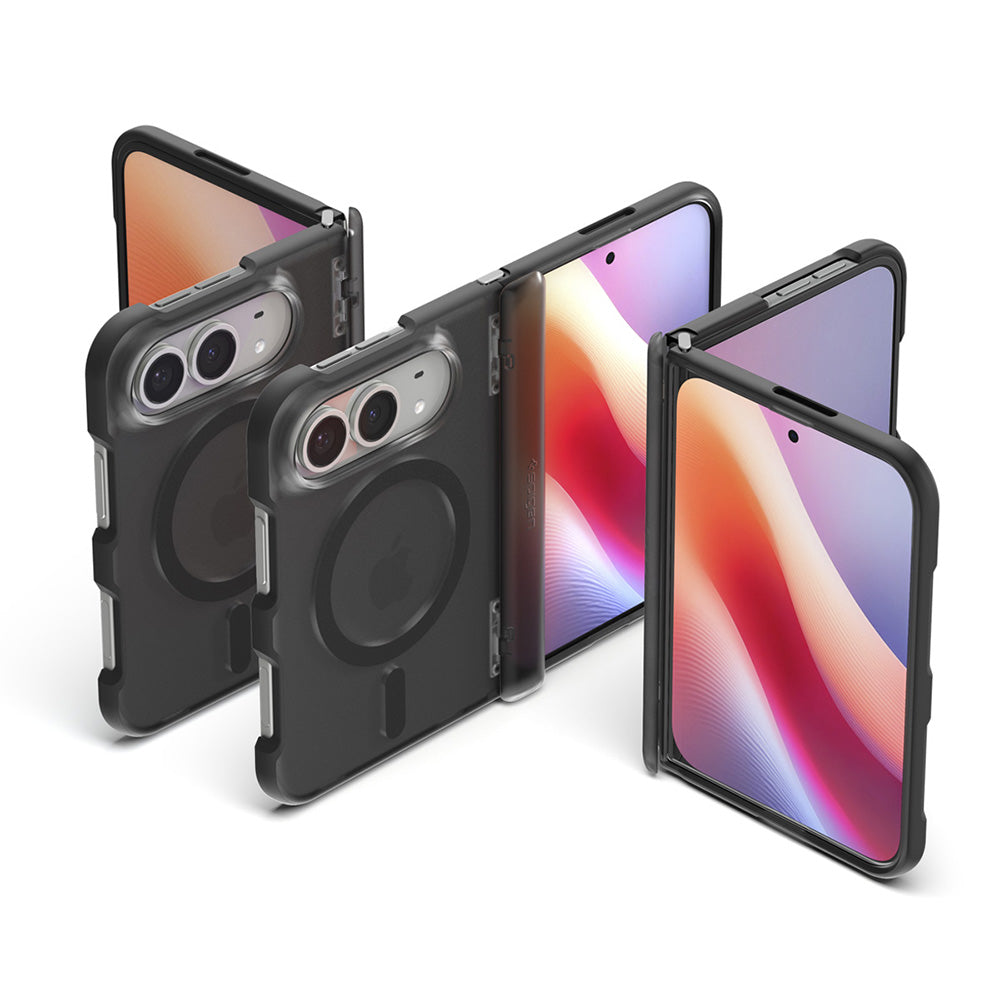 Coque MagSafe pour Apple iPhone Duo, Spigen, Ultra Hybrid Pro, noire satinée ACS11689