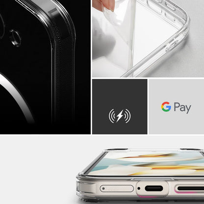 Coque MagSafe pour Google Pixel 9a, Ringke, Fusion, Transparente