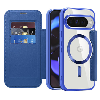 Coque MagSafe pour Google Pixel 10 Pro / 10, Techsuit, SmartMag Book, Bleue