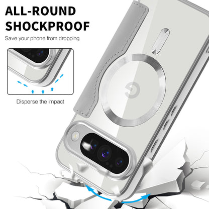 Coque MagSafe pour Google Pixel 10 Pro / 10, Techsuit, SmartMag Book, Gris