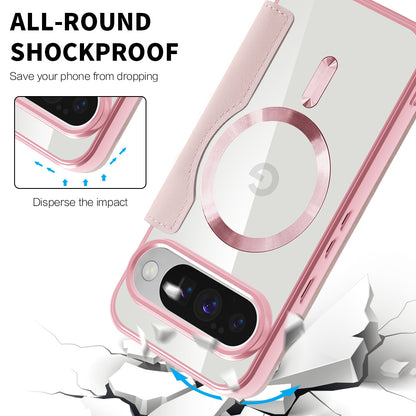 MagSafe-hoes voor Google Pixel 10 Pro / 10, Techsuit, SmartMag Book, Roze