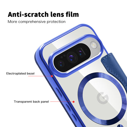 Coque MagSafe pour Google Pixel 10 Pro / 10, Techsuit, SmartMag Book, Bleue
