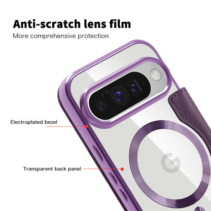 Coque MagSafe pour Google Pixel 10 Pro XL, Techsuit, SmartMag Book, Violet