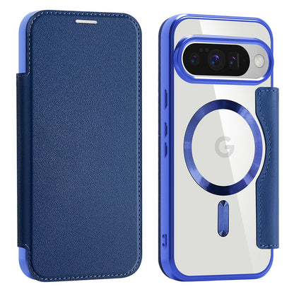 Coque MagSafe pour Google Pixel 10 Pro / 10, Techsuit, SmartMag Book, Bleue