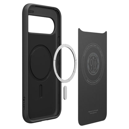 MagSafe Hülle für Google Pixel 10 Pro / 10, Spigen, Caseology Parallax, Mattschwarz ACS09708