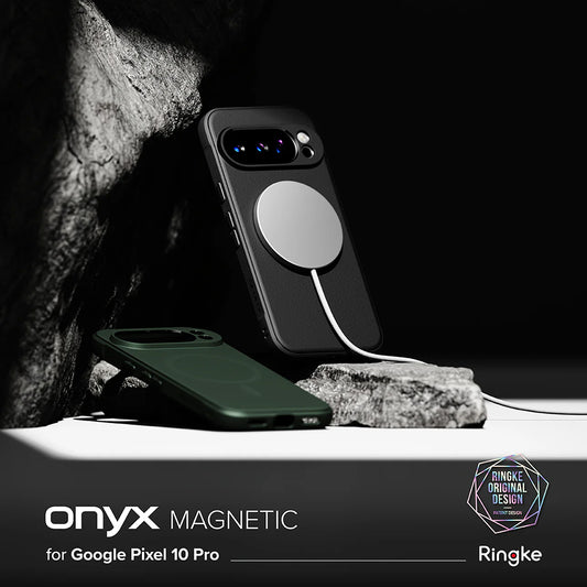 Coque MagSafe pour Google Pixel 10 Pro, Ringke, Onyx, Vert Foncé