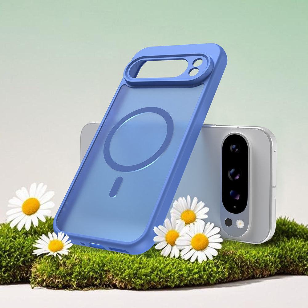 MagSafe Hülle für Google Pixel 10 Pro, Techsuit, HaloFrost II, Blau