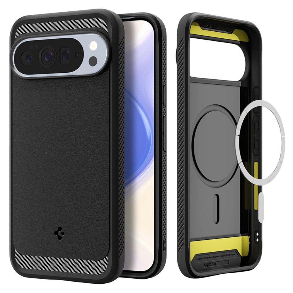 Étui MagSafe pour Google Pixel 10 Pro XL, Spigen, Rugged Armor, Noir Mat ACS09721