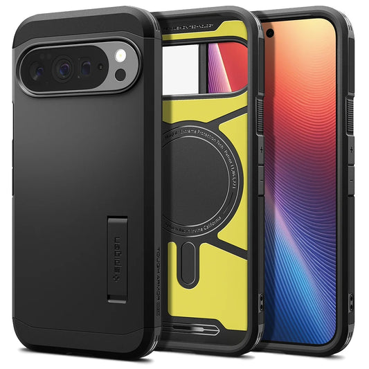 MagSafe Hülle für Google Pixel 10 Pro XL, Spigen, Tough Armor, Schwarz