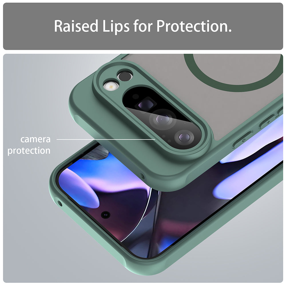 MagSafe-Hülle für Google Pixel 10 Pro XL, Techsuit, HaloFrost II, Grün