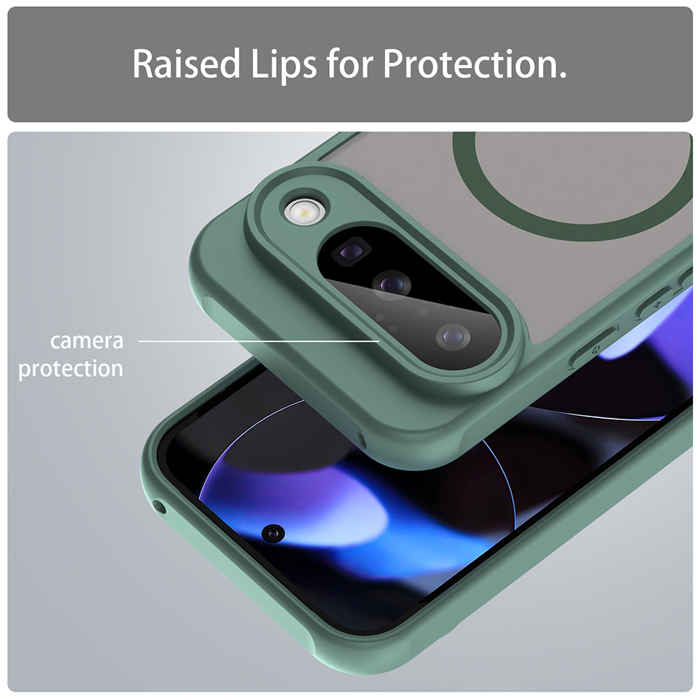 Coque MagSafe pour Google Pixel 10, Techsuit, HaloFrost II, Vert