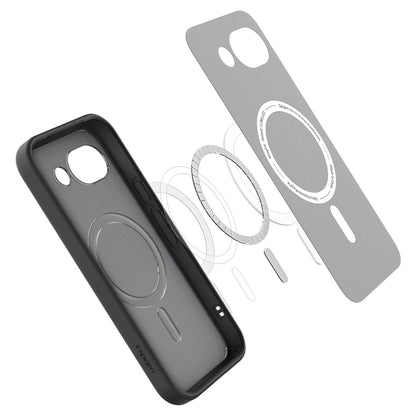 MagSafe hoes voor Google Pixel 10a, Spigen, Ultra Hybrid, Satijnzwart ACS11278