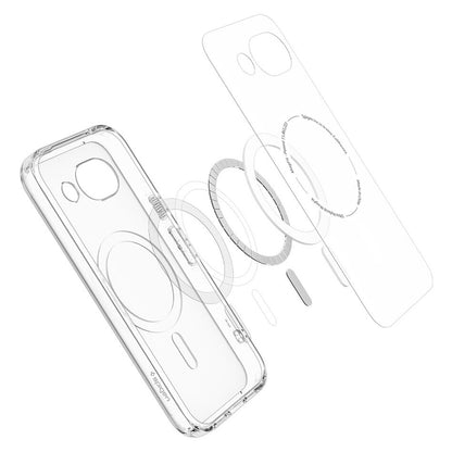 Coque MagSafe pour Google Pixel 10a, Spigen, Ultra Hybrid, Gris Transparent ACS11277