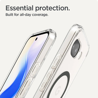 Coque MagSafe pour Google Pixel 10a, Spigen, Ultra Hybrid, Gris Transparent ACS11277