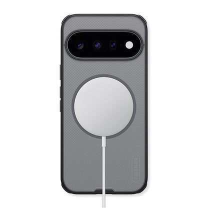 Coque MagSafe pour Google Pixel 11, Nillkin, Super Shield Pro, noire transparente satinée