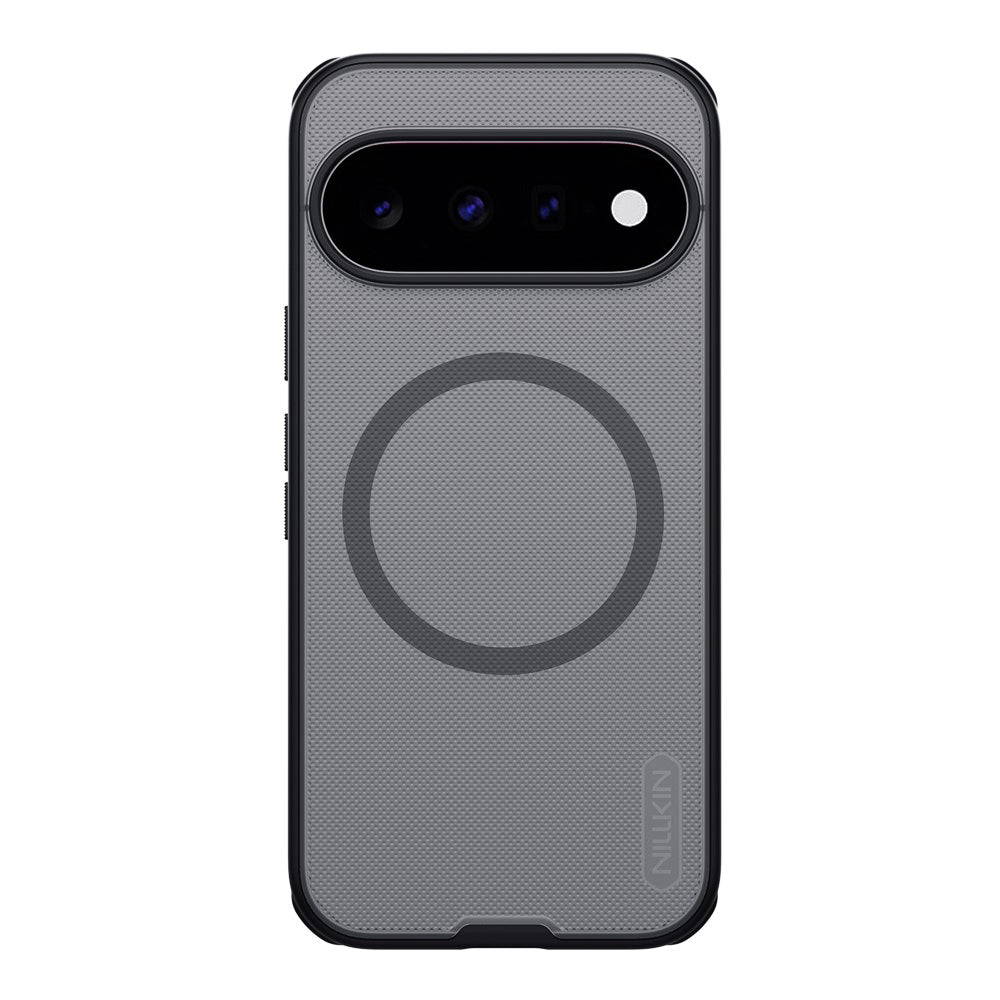 Coque MagSafe pour Google Pixel 11, Nillkin, Super Shield Pro, noire transparente satinée