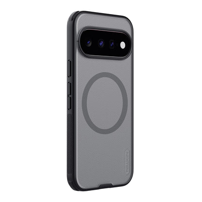 Coque MagSafe pour Google Pixel 11, Nillkin, Super Shield Pro, noire transparente satinée