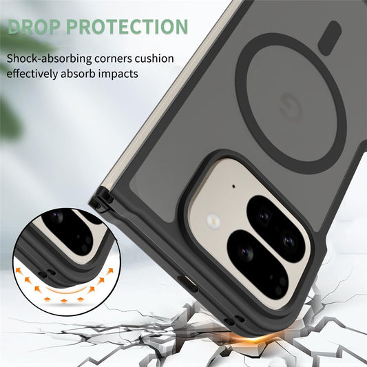MagSafe-hoes voor Google Pixel 11 Pro Fold, Techsuit, PureFrost, Zwart Satijn