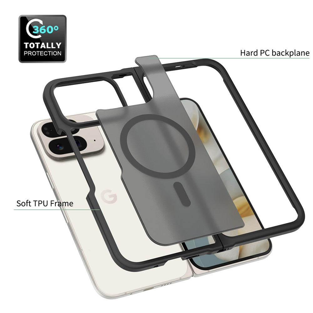 MagSafe Case for Google Pixel 11 Pro Fold, Techsuit, PureFrost, Satin Black