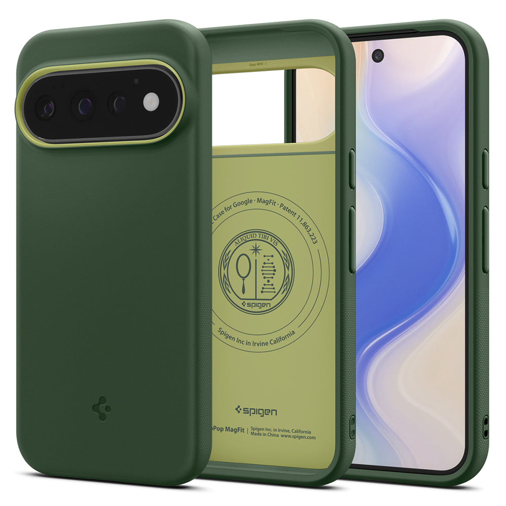 MagSafe-hoes voor Google Pixel 11 Pro, Spigen, Caseology Nano Pop, Groen ACS11436