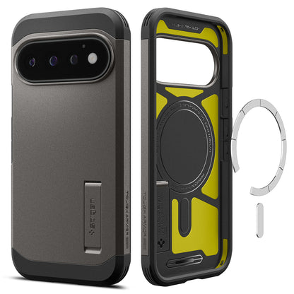 MagSafe Case for Google Pixel 11 Pro, Spigen, Tough Armor, Gray ACS11860