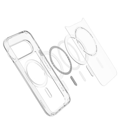 MagSafe-Hülle für Google Pixel 11 Pro, Spigen, Ultra Hybrid, Transparent Weiß ACS11431