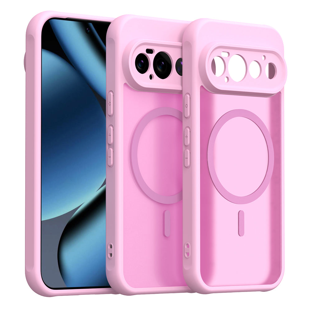 Coque MagSafe pour Google Pixel 11 Pro, Techsuit, HaloFrost II, Rose