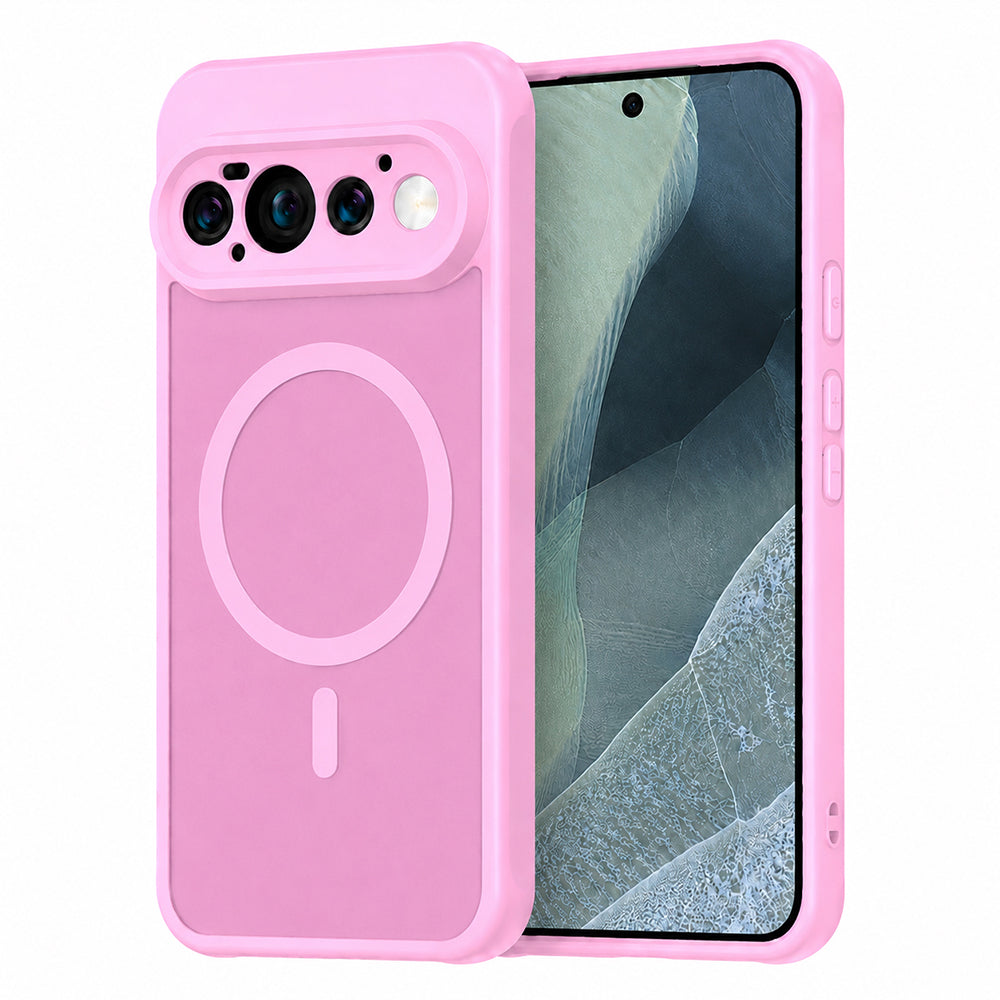 Coque MagSafe pour Google Pixel 11 Pro, Techsuit, HaloFrost II, Rose