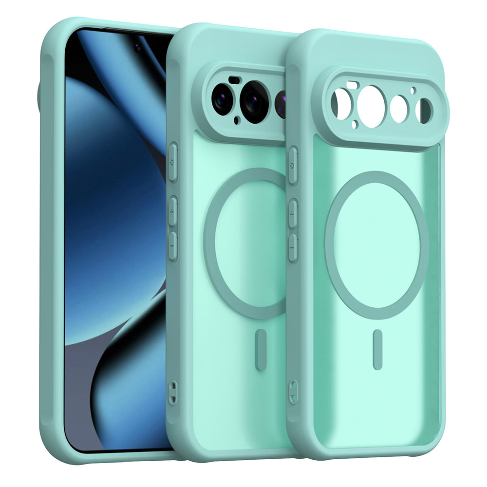 MagSafe-Hülle für Google Pixel 11 Pro, Techsuit, HaloFrost II, Hellgrün