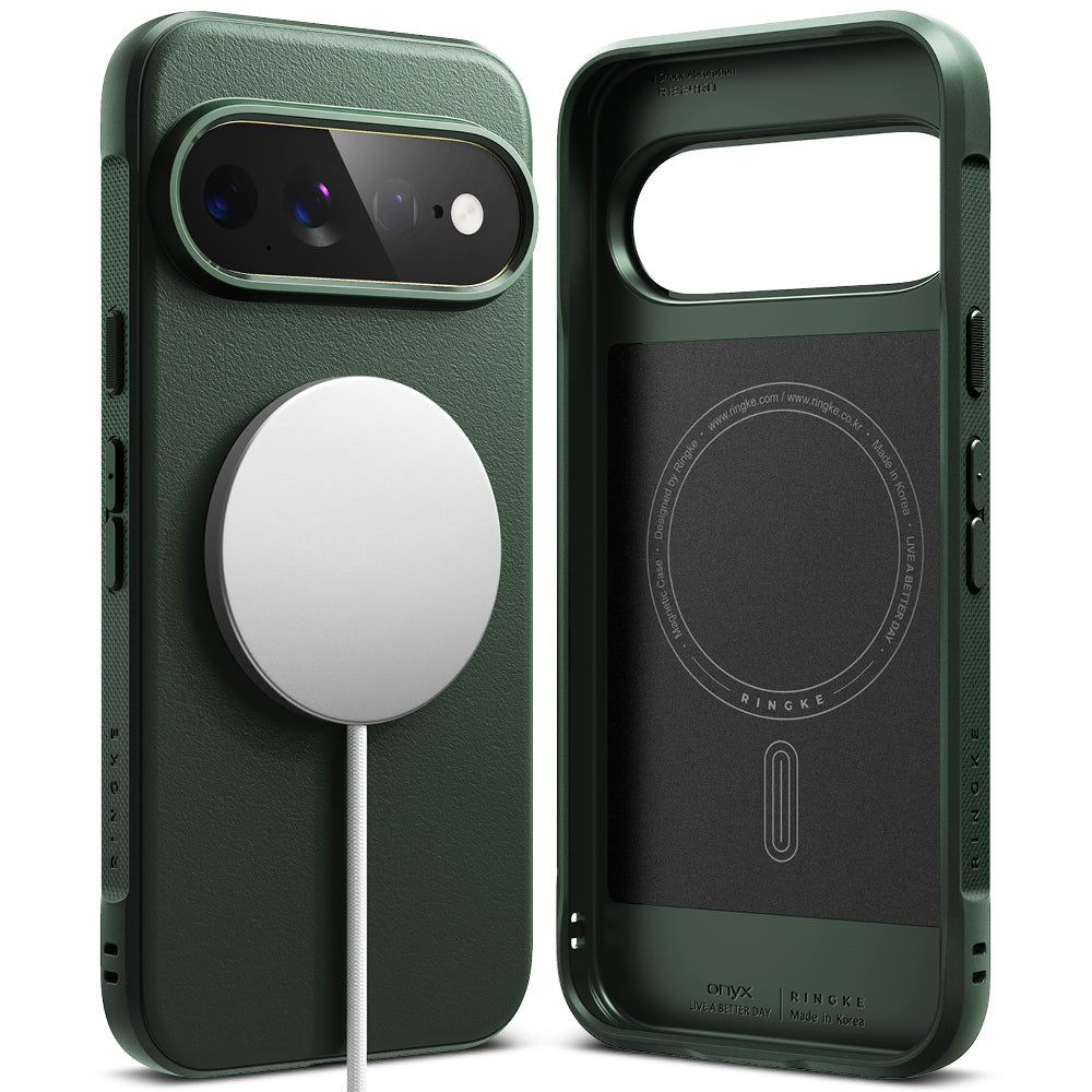 Coque MagSafe pour Google Pixel 11 Pro XL, Ringke, Onyx, Vert Foncé