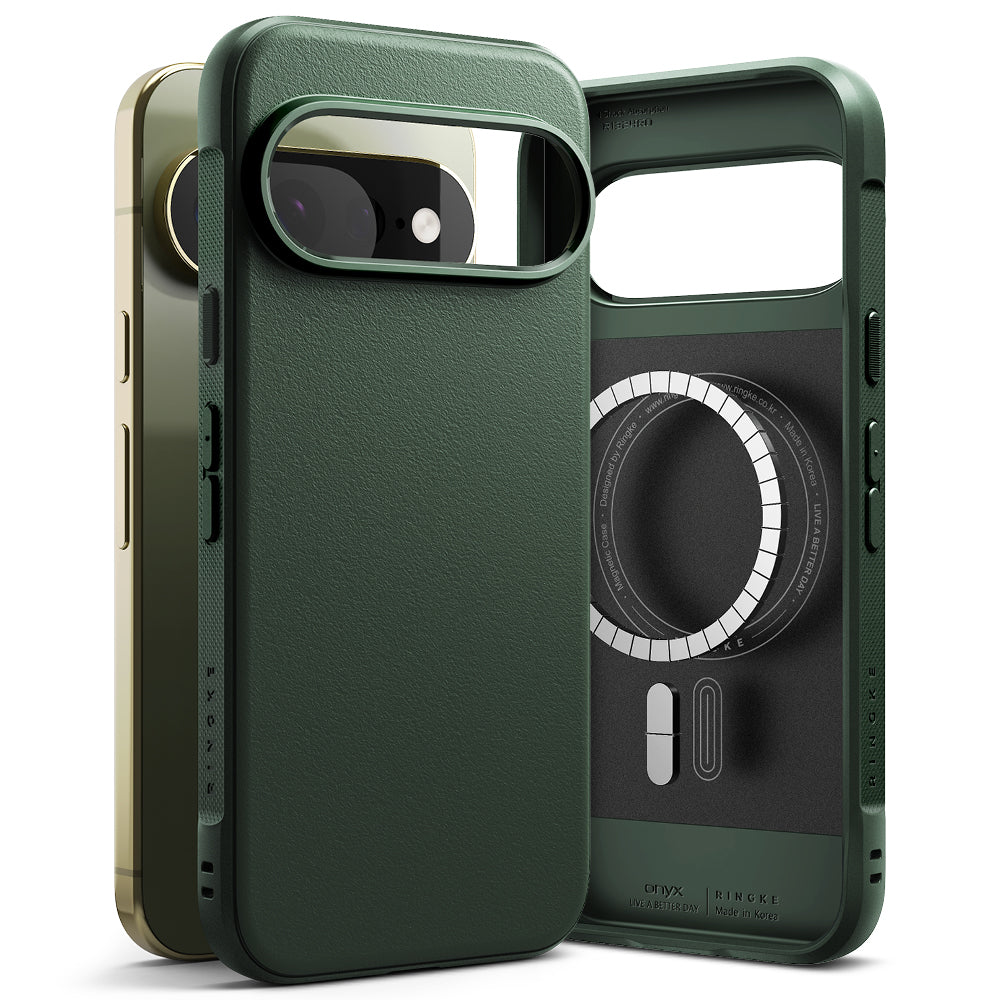 Coque MagSafe pour Google Pixel 11 Pro XL, Ringke, Onyx, Vert Foncé