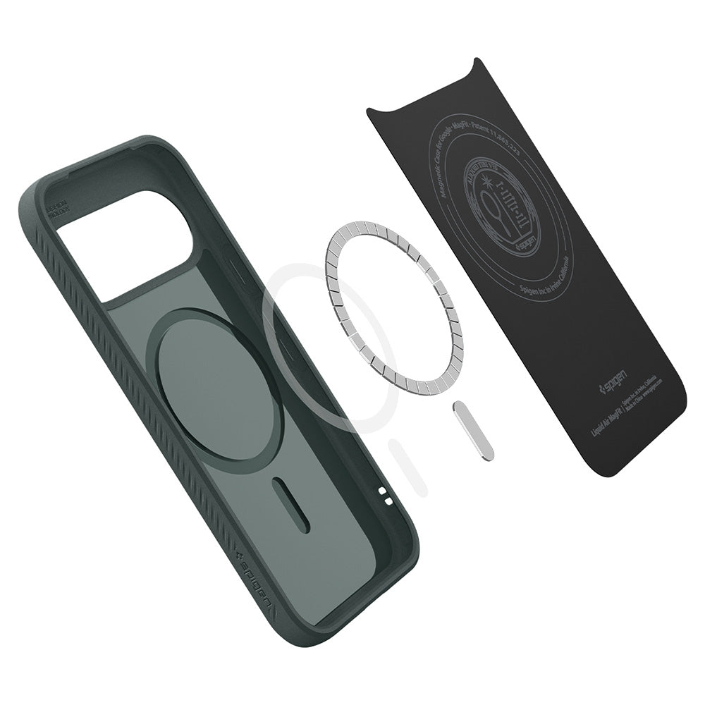 MagSafe-hoes voor Google Pixel 11, Spigen, Liquid Air, Groen ACS11853