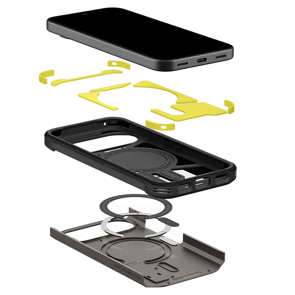 MagSafe-hoesje voor Google Pixel 11, Spigen, Tough Armor, Grijs ACS11855