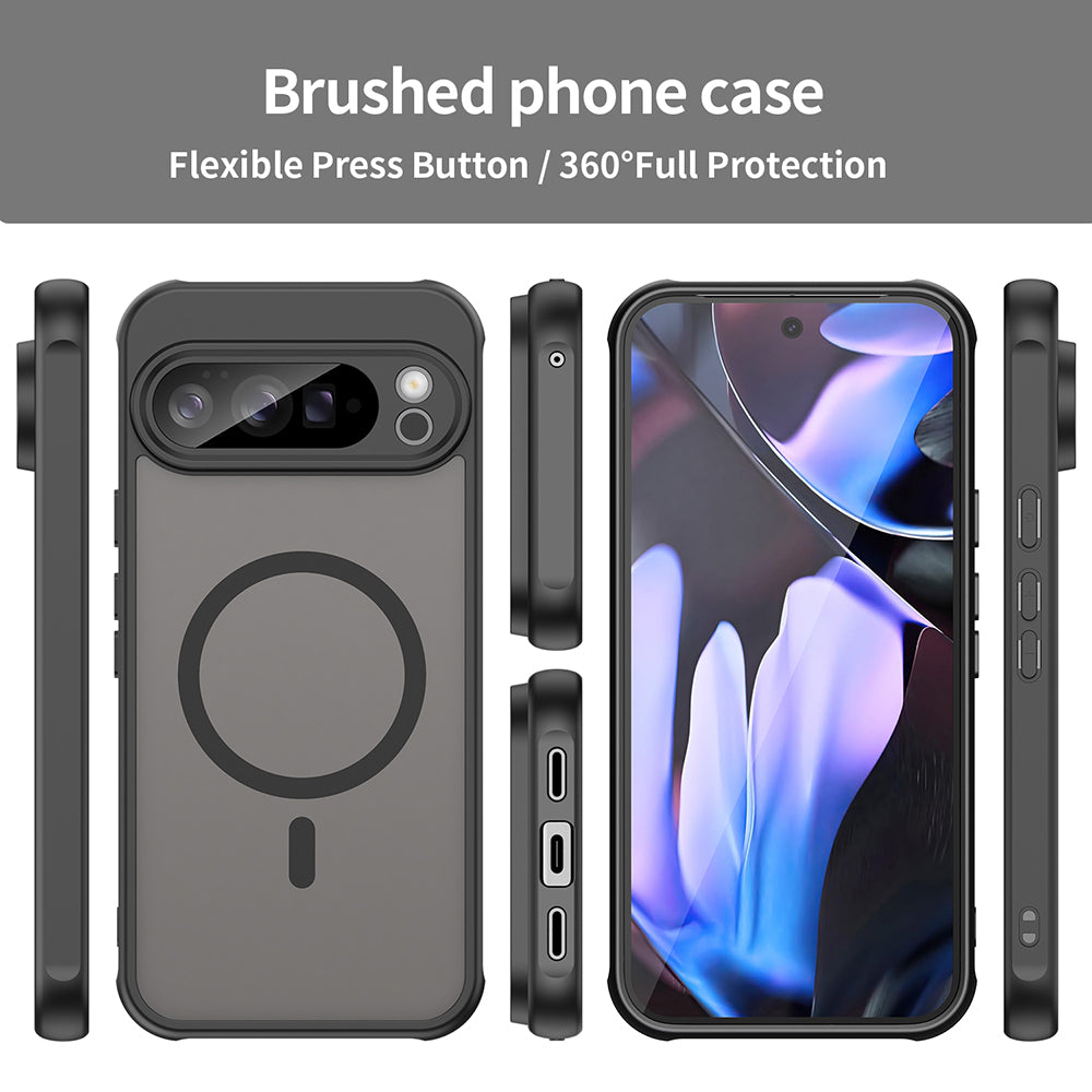 Coque MagSafe pour Google Pixel 11, Techsuit, HaloFrost II, Noire