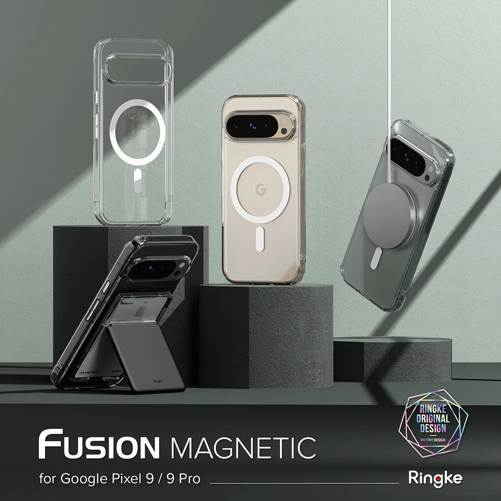 Coque MagSafe pour Google Pixel 9 / 9 Pro, Ringke, Fusion, Transparente