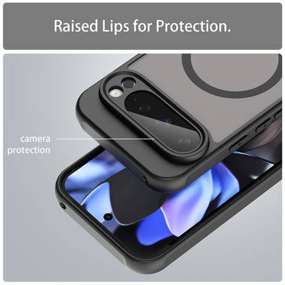Coque MagSafe pour Google Pixel 9 Pro, Techsuit, HaloFrost II, Noire
