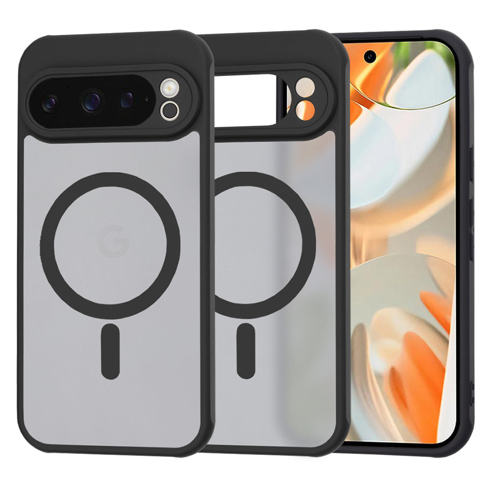 MagSafe hoes voor Google Pixel 9 Pro, Techsuit, HaloFrost, Zwart